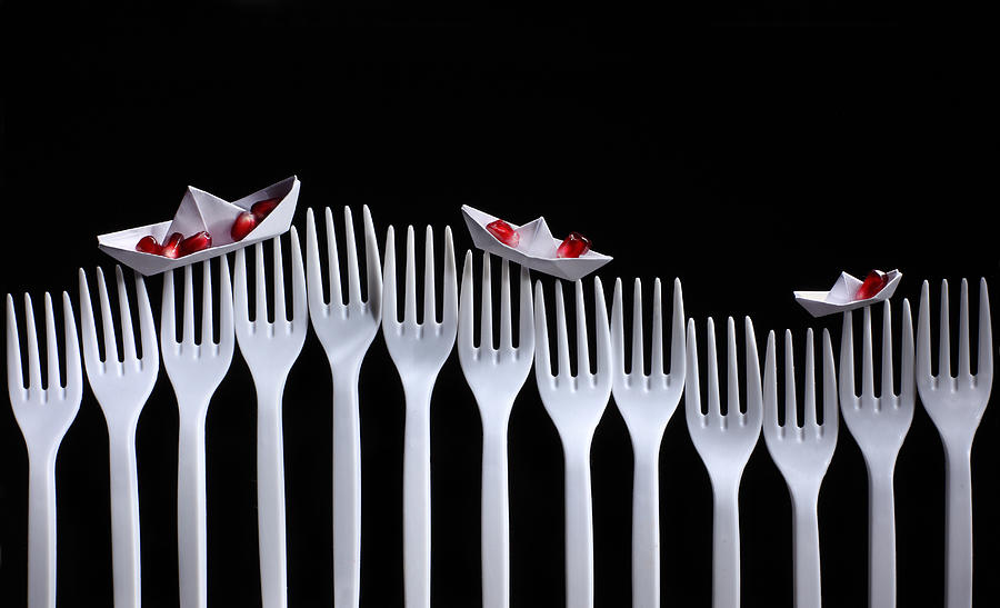 Fork Photograph - The Snack by Victoria Ivanova