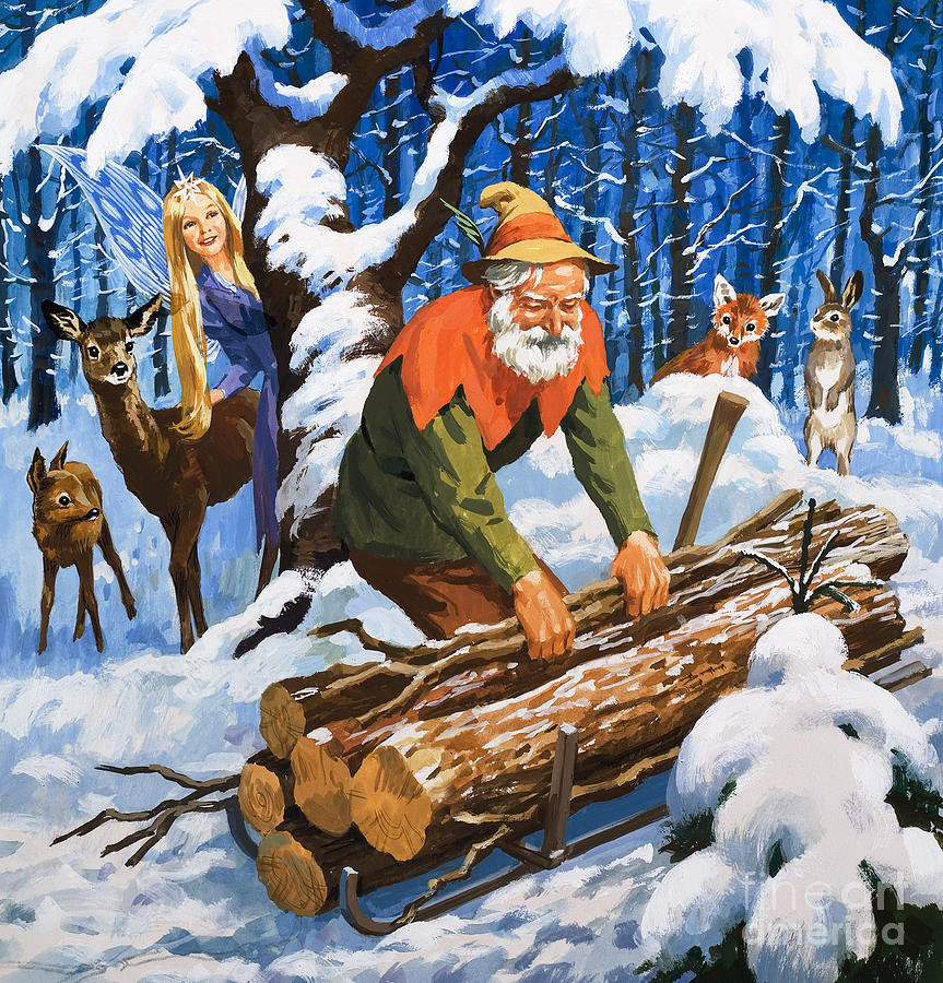 The Snow Fairy Painting by English School
