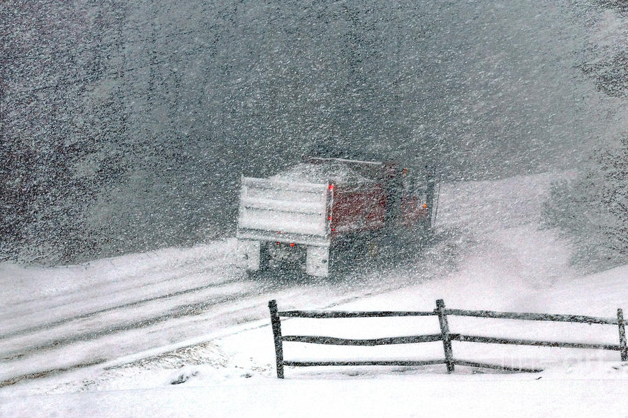 The Snowplow Photograph by Olivier Le Queinec