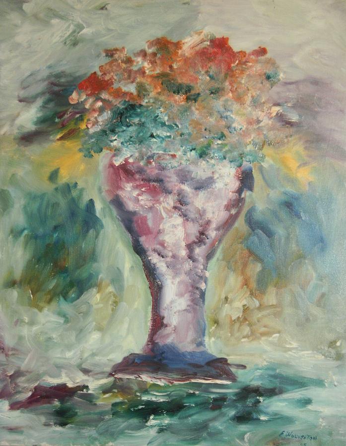 Still Life Painting - The Soda Glass Vase by Edward Wolverton