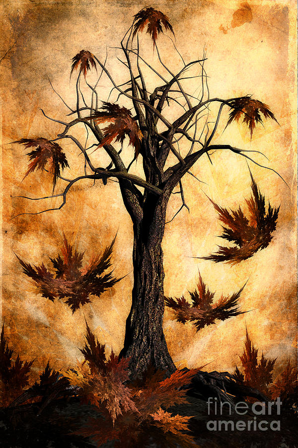 Nature Digital Art - The song of Autumn by John Edwards