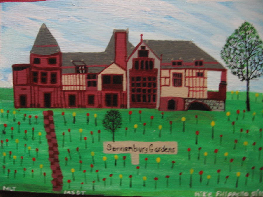 Landscape Painting - The Sonnenburg Mansion by Mike Filippello
