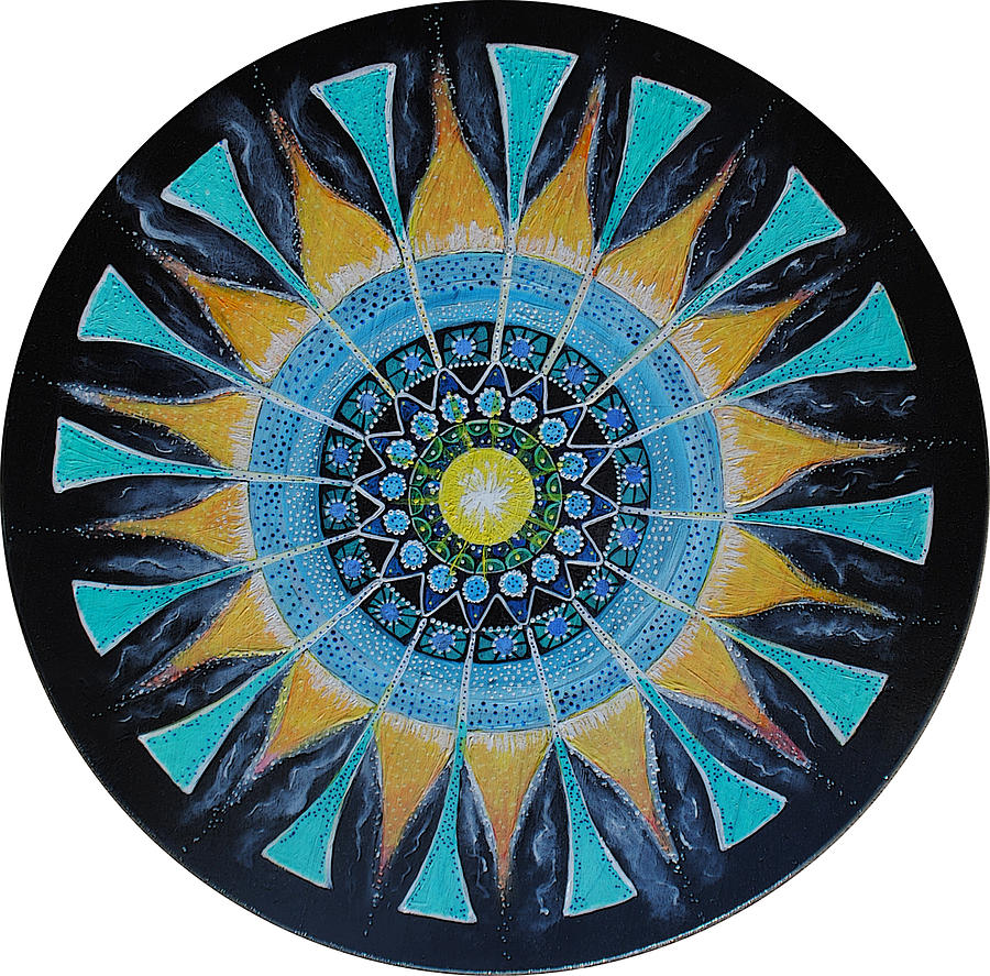 The Soul Mandala Painting by Patricia Arroyo