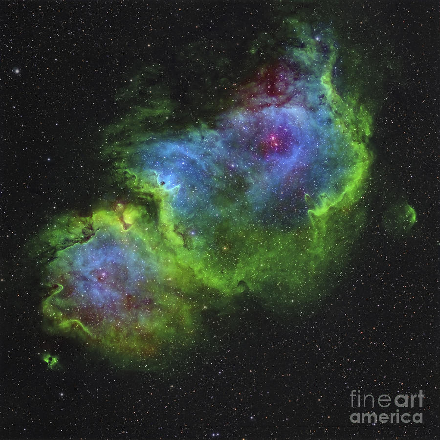 Space Photograph - The Soul Nebula by Rolf Geissinger