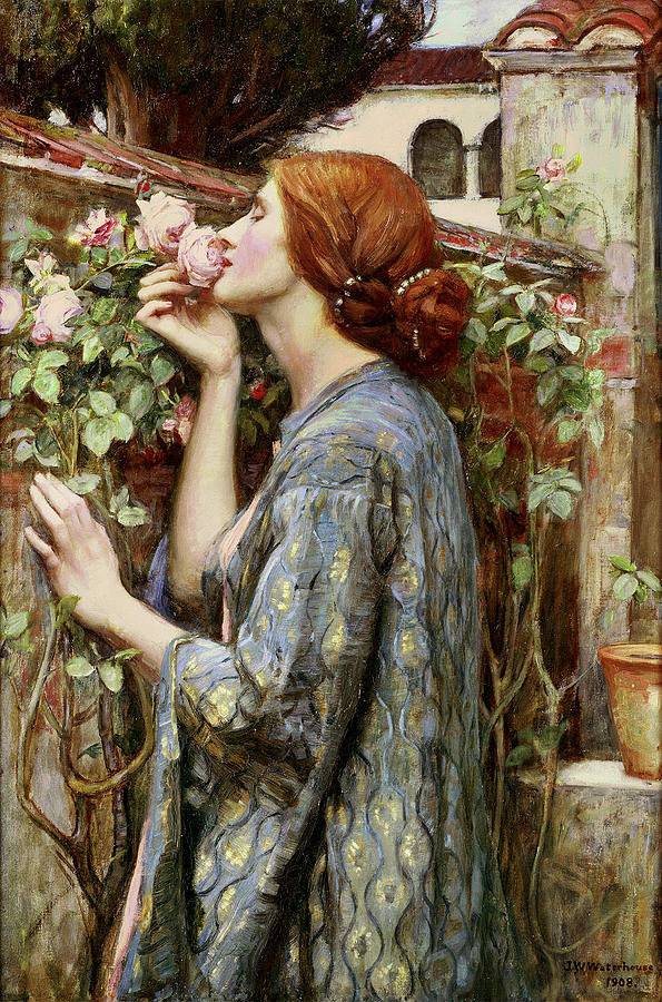 Rose Painting - The Soul of the Rose 1908 by John William Waterhouse