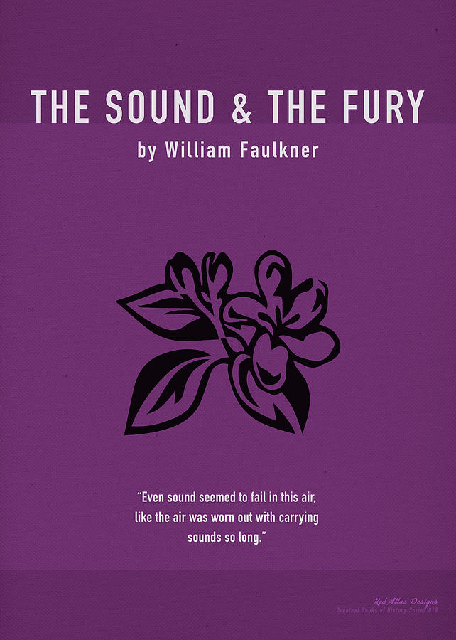 Book Mixed Media - The Sound and The Fury Greatest Books Ever Series 018 by Design Turnpike