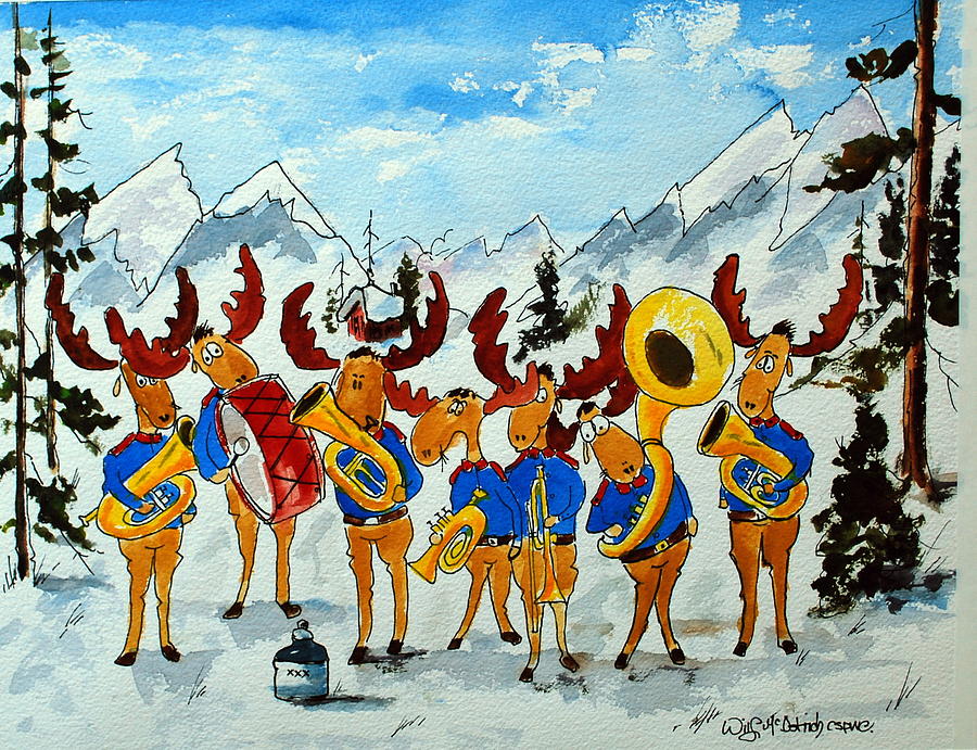 The Sound of Moosic Painting by Wilfred McOstrich