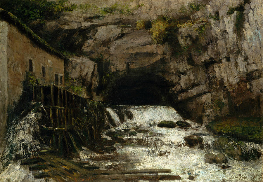 The Source of the Loue, 1864 Painting by Gustave Courbet