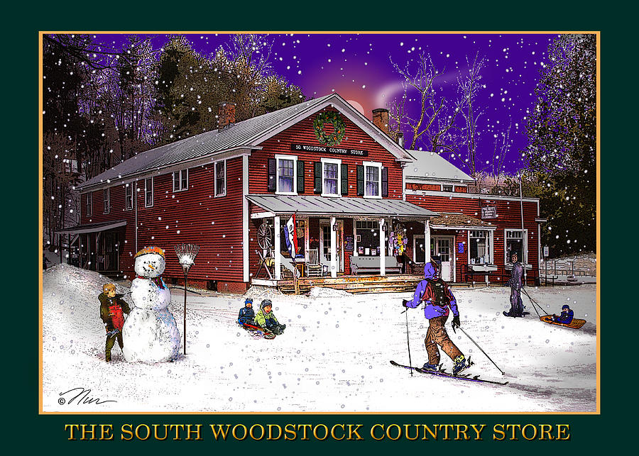 The South Woodstock Country Store Digital Art by Nancy Griswold