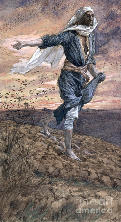 The Sower Painting by Tissot The Sower Painting by Tissot
