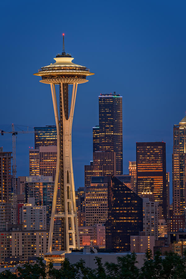 Seattle Photograph - The Space Needle by Rick Berk