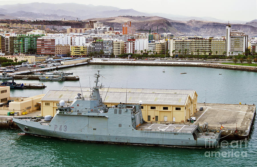 The Spanish Navy Ship E S P N Relampago At Las Palmas De Gran Canaria Photograph