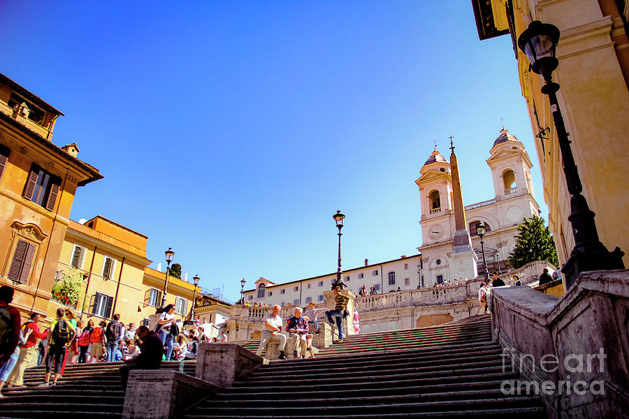 The Spanish Steps of Rome Photograph by Marina McLain