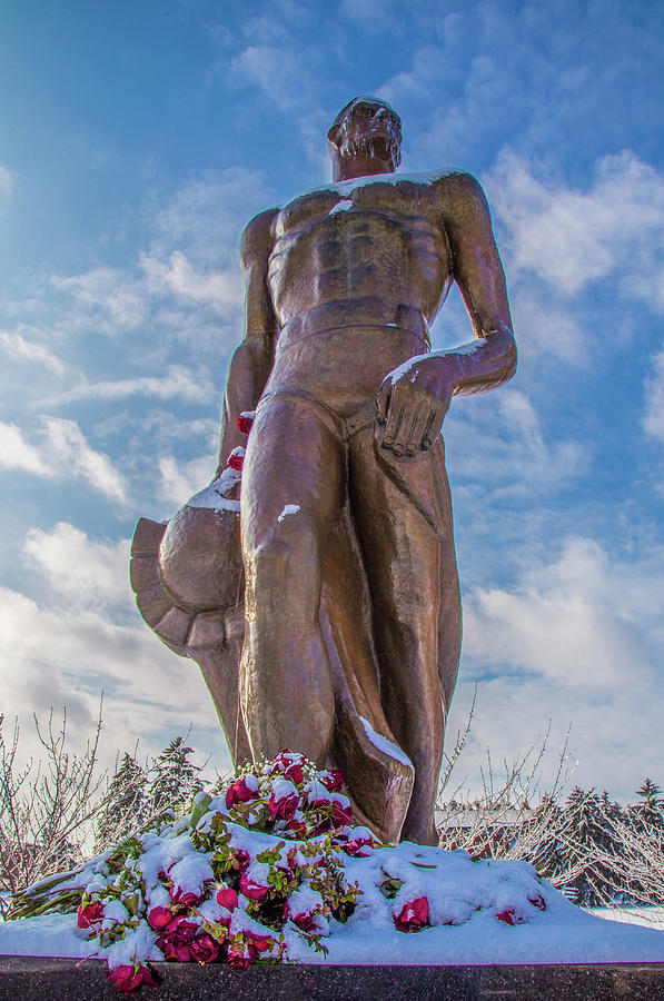 The Spartan Statue Michigan State Photograph By John Mcgraw