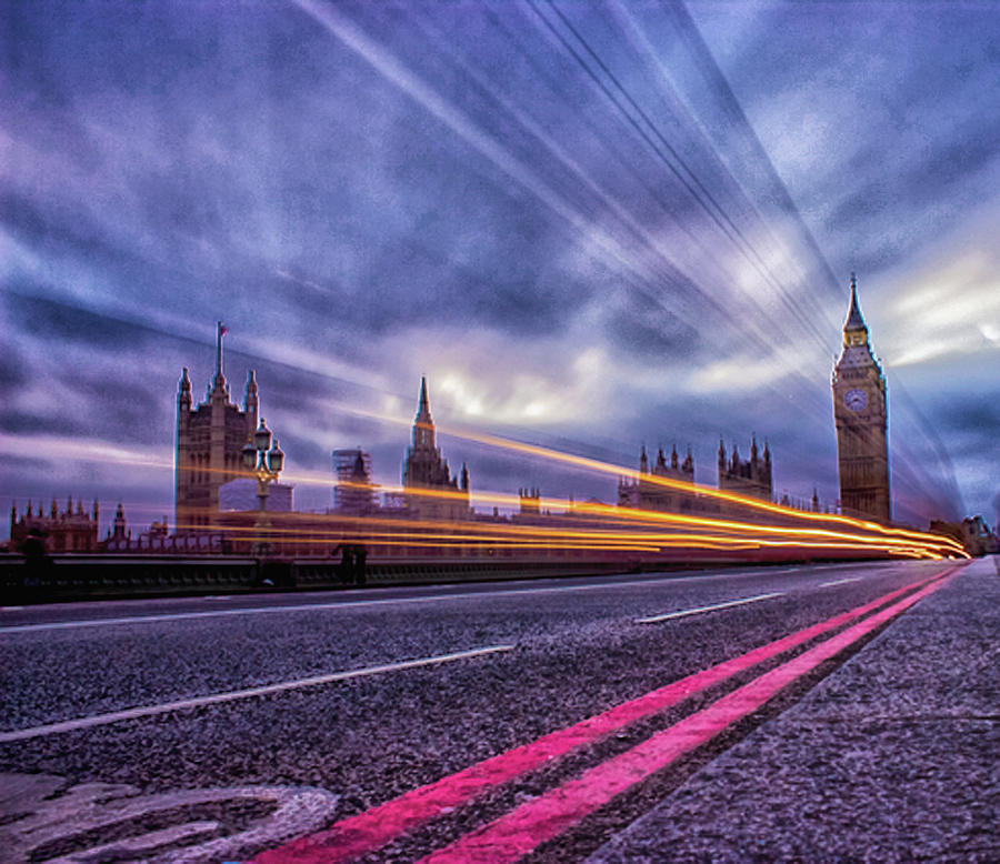 London Photograph - The Speed of Light by Martin Newman