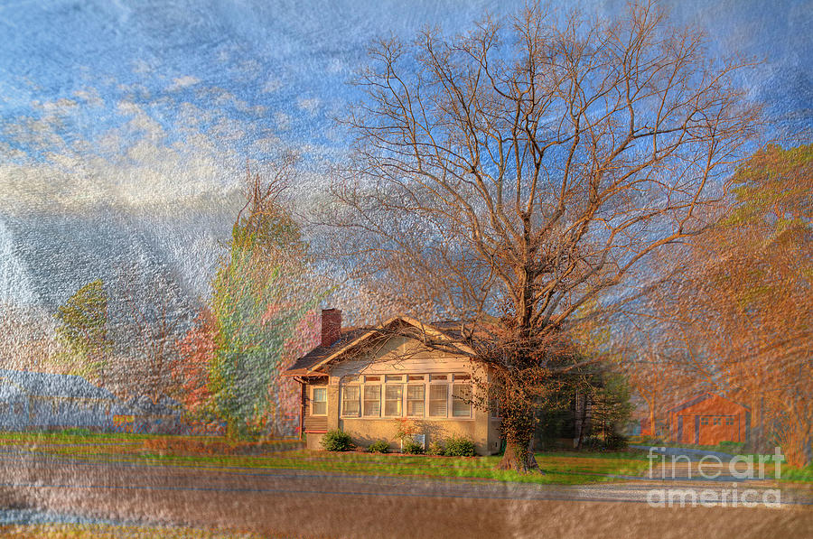 Vintage Photograph - The Spence House by Larry Braun