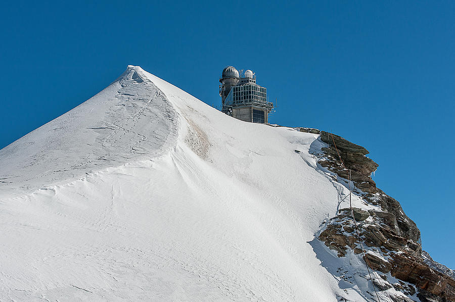 The Sphinx observatory above the Aletsch Glacier. Photograph by Brenda Jacobs