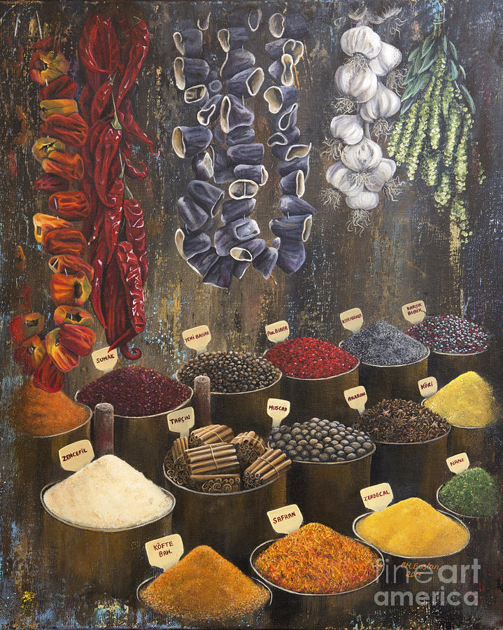 the Spice of Life Painting by Carol Bostan