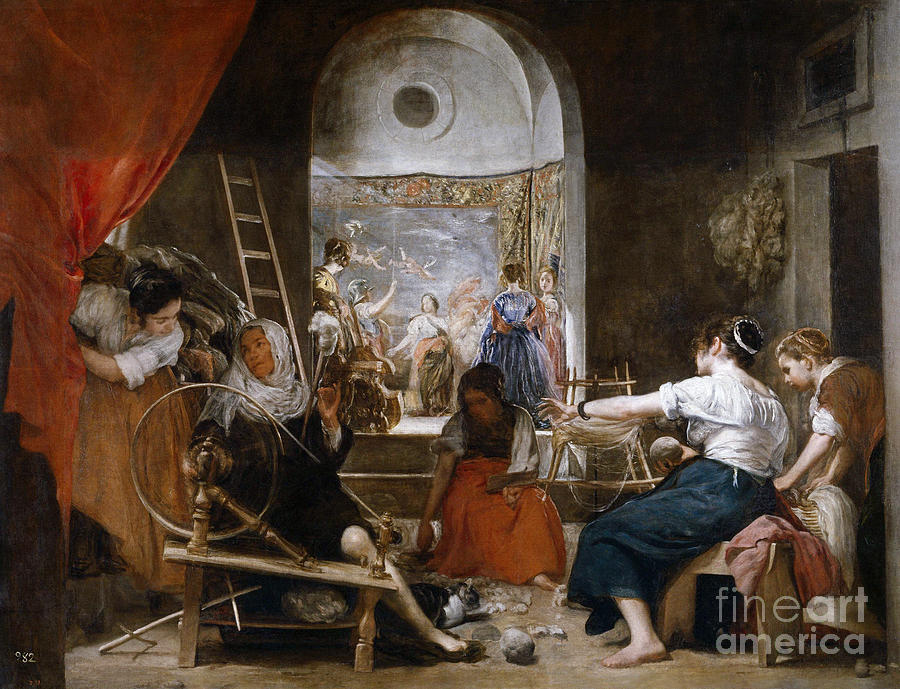 The Spinners Painting by Velazquez