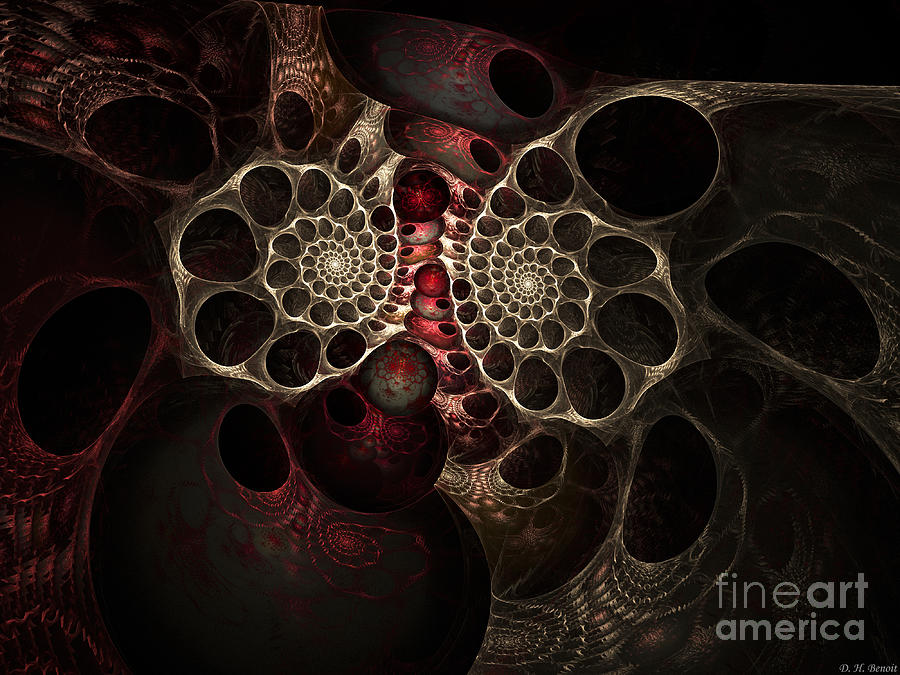 The Spiral Creature Digital Art by Deborah Benoit