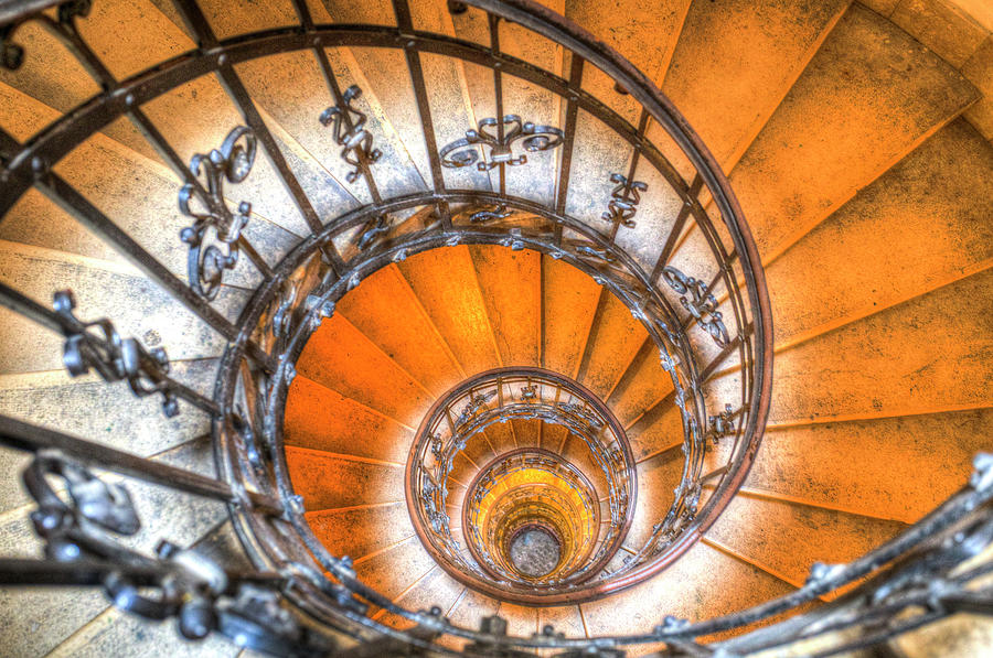 The Spiral Staircase St Stephens Basilica  Photograph by David Pyatt