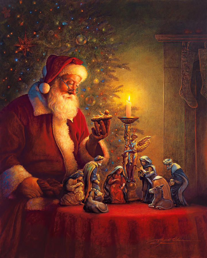 Santa Claus Painting - The Spirit of Christmas by Greg Olsen
