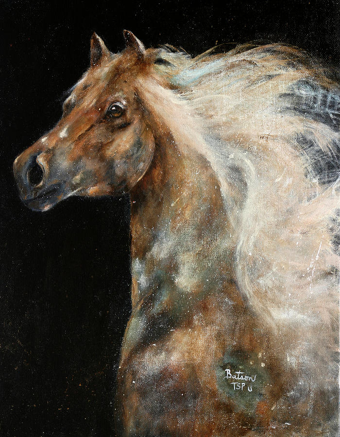 Horse Painting - The Spirit of Freedom by Barbie Batson