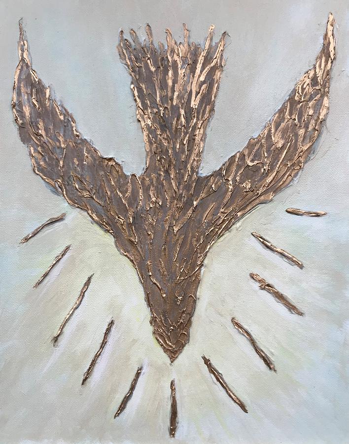 Dove Mixed Media - The Spirit of the Lord by Judy Jones