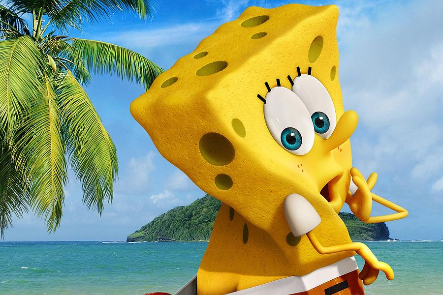 Animal Digital Art - The SpongeBob Movie Sponge Out of Water by Super Lovely