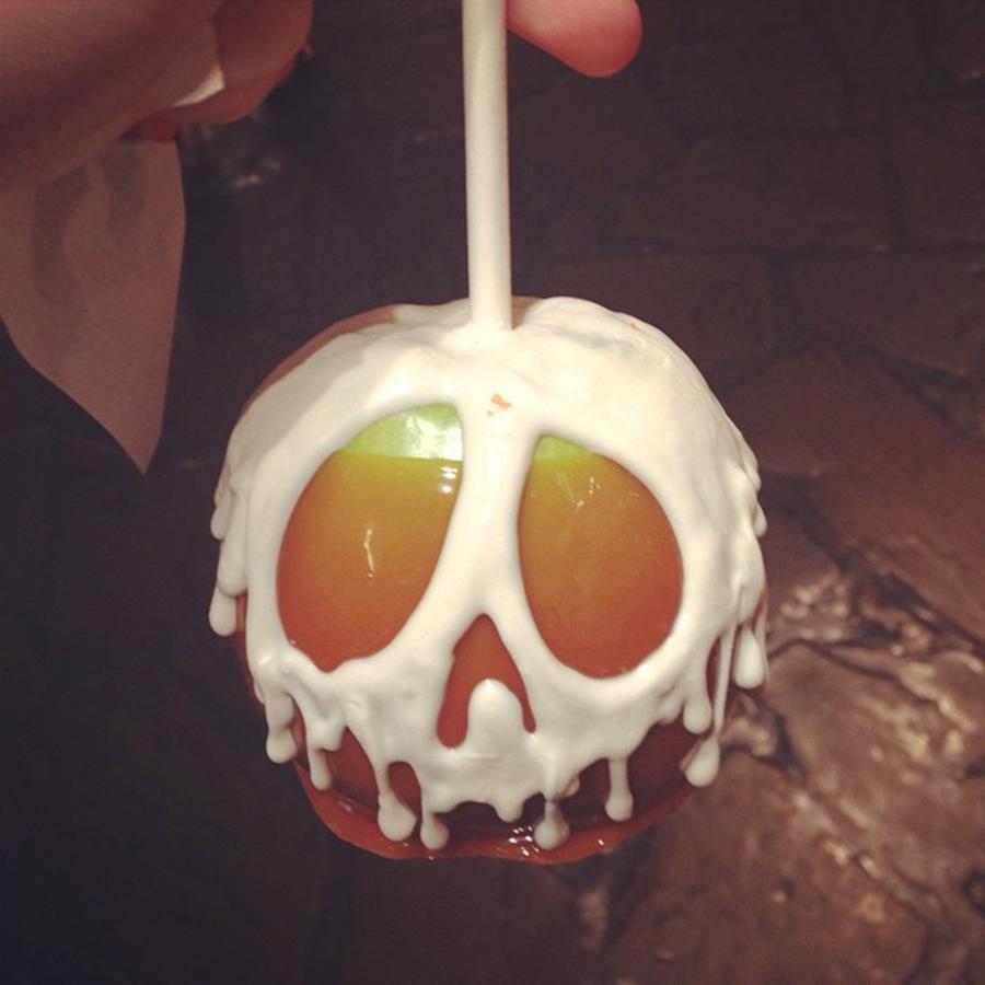Candy Photograph - The Spookiest Candy Apple Ive Ever by Emily Hart