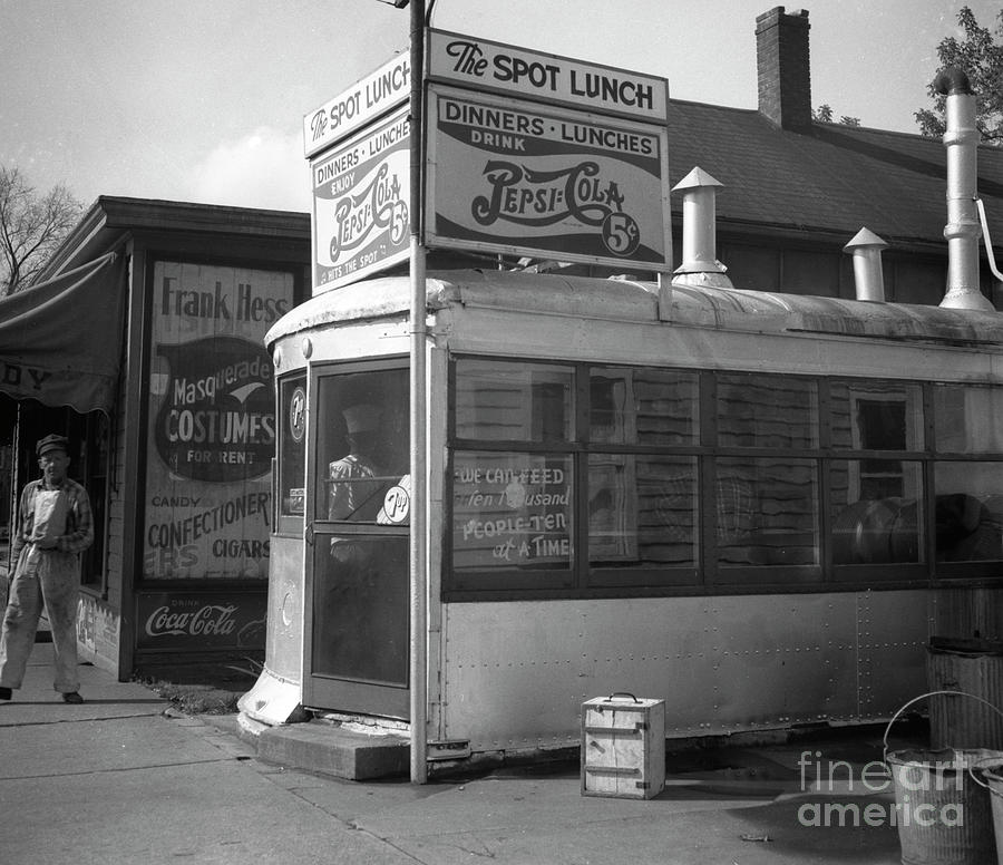 The Spot Lunch, a diner in Madison Wisconsin, 1946, at 640 Willi Photograph by The Harrington Collection