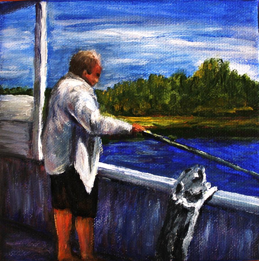 The spotter Painting by Donna Muller