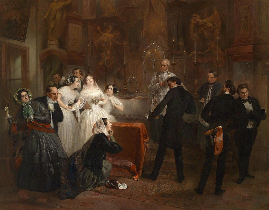The Spurned Bride Painting by Eduard Swoboda