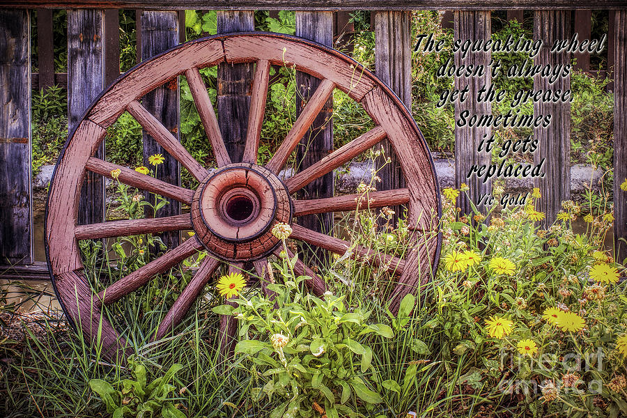 The Squeaking Wheel Photograph by Priscilla Burgers