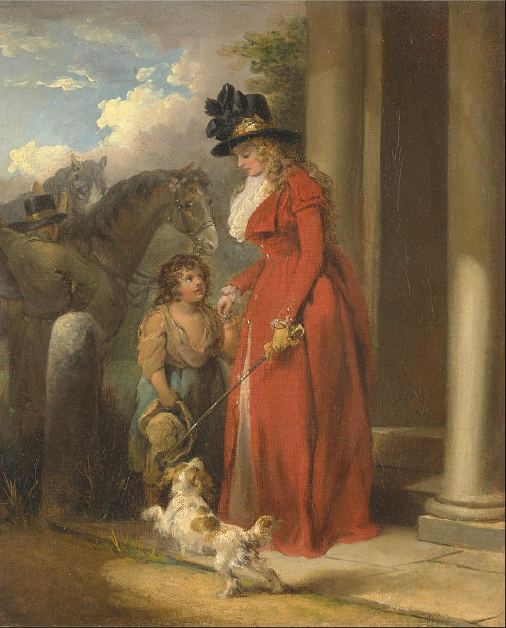 Holiday Painting - The Squires Door Ca. 1790 by George Morland