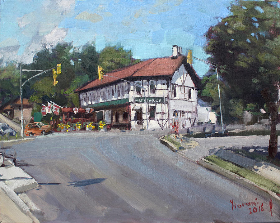 Georgetown University Painting - The St George Pub by Ylli Haruni