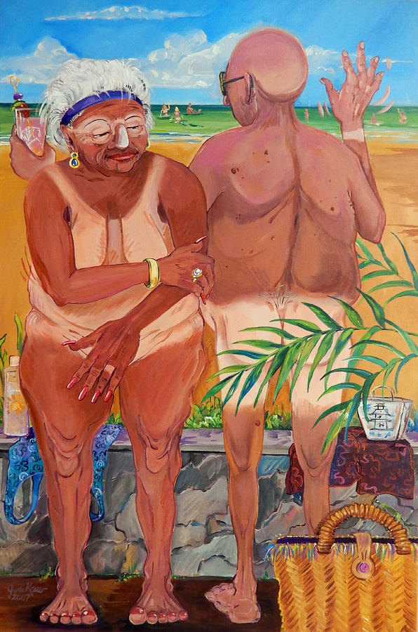 The St. Maartens Suntan Painting by Judi Krew