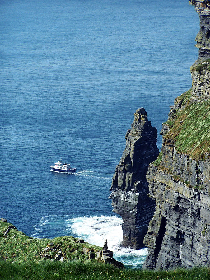 Landmark Photograph - The Stack and The Jack B Cliffs of Moher Ireland by Teresa Mucha