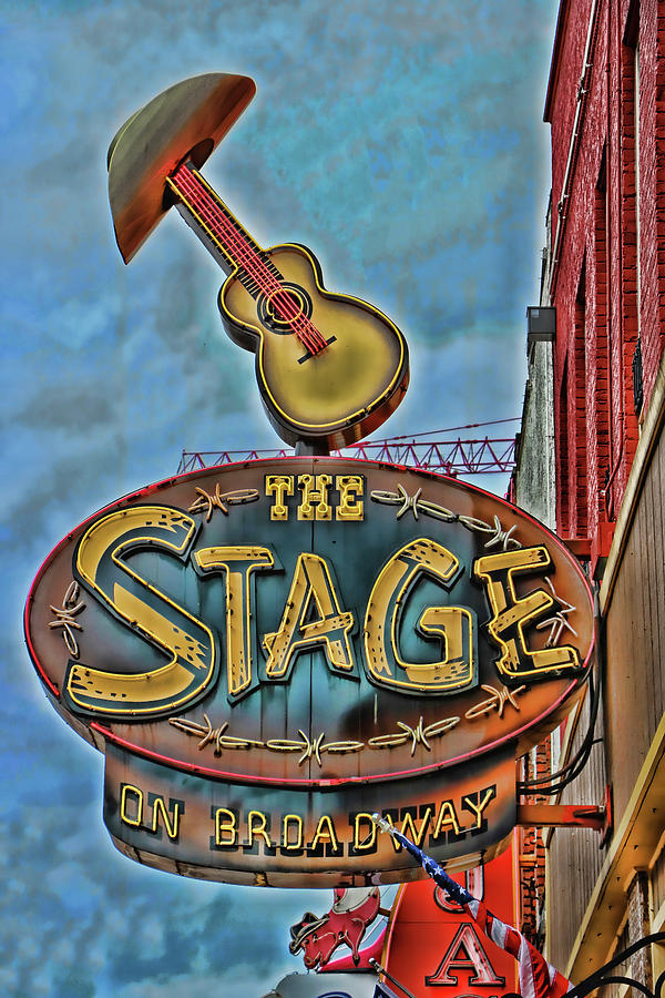 The Stage on Broadway - Nashville Photograph by Allen Beatty