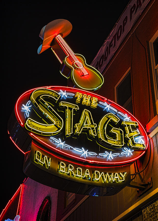 The Stage On Broadway - SoBro Nashville Photograph by Stephen Stookey