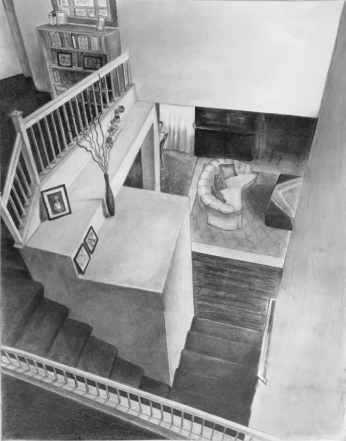 The stairs Drawing by Ella Boughton
