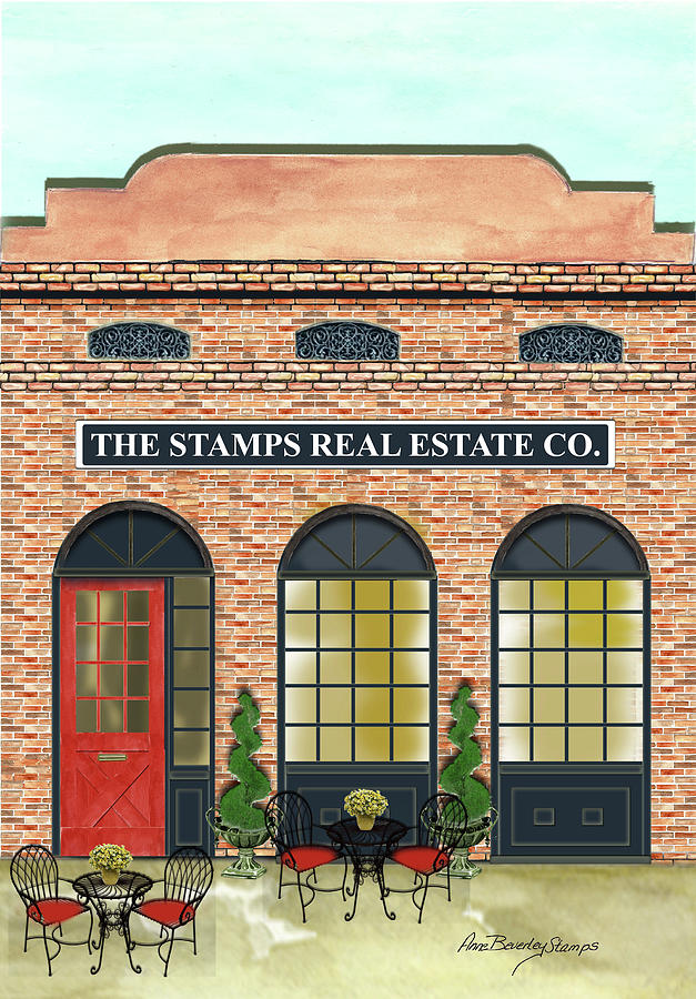 The Stamps Real Estate Co. Painting by Anne Beverley-Stamps