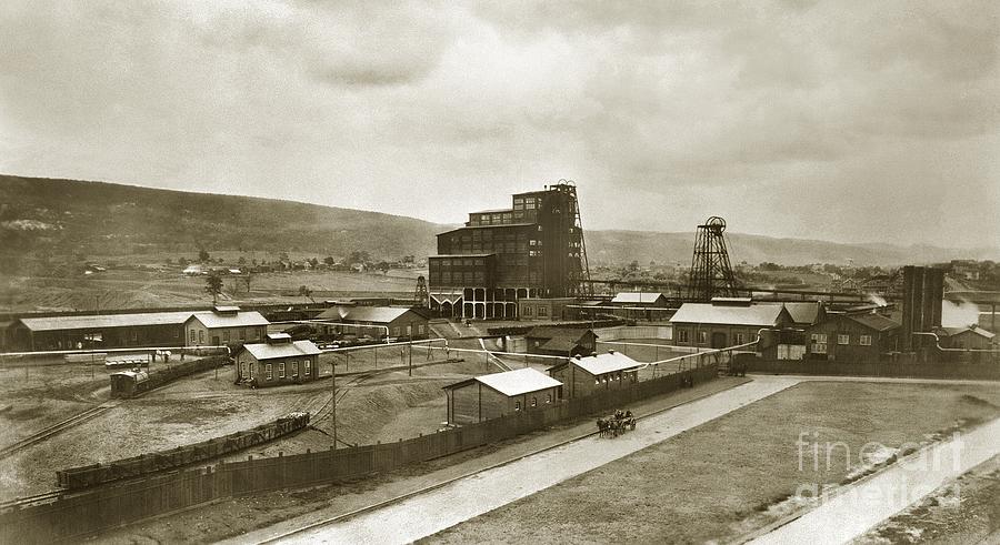 The Stanton Colliery Empire St. The Heights Wilkes Barre PA early 1900s Photograph by Arthur Miller