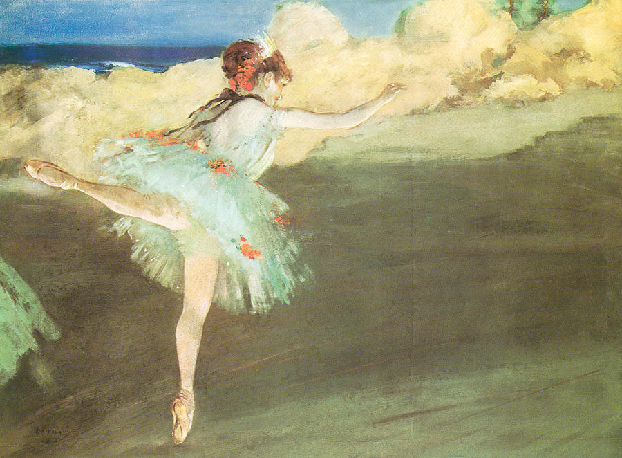 Edgar Degas Painting - The Star Dancer on Point by Edgar Degas