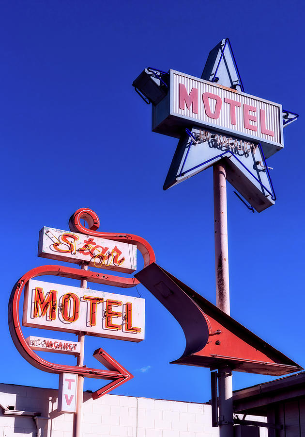 The Star Motel Photograph By Mountain Dreams - Fine Art America