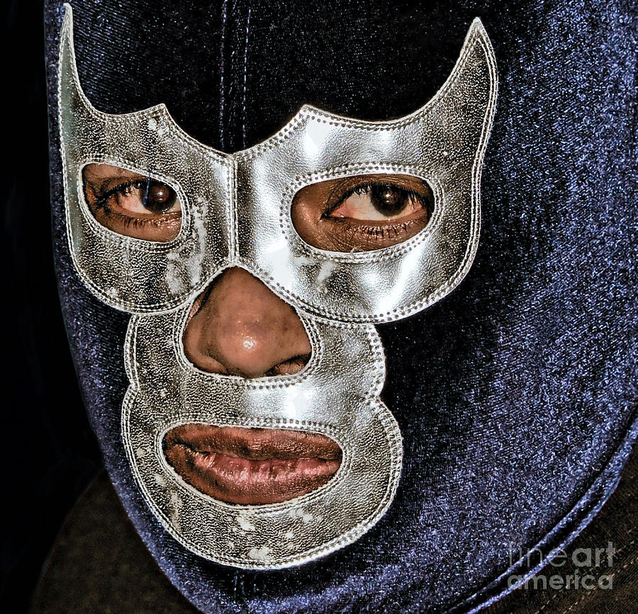 The Stare of a Masked Luchador Photograph by Jim Fitzpatrick