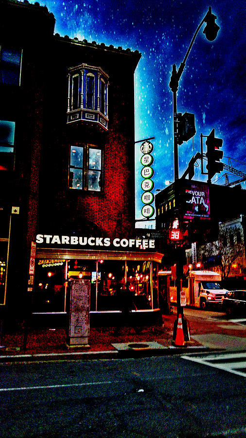 Seattle Photograph - The Stars at Starbucks by Kevin D Davis