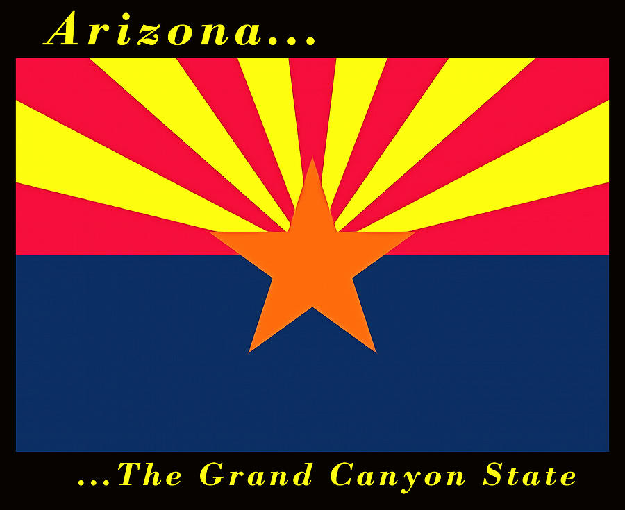 The State Flag Of Arizona Painting by Floyd Snyder