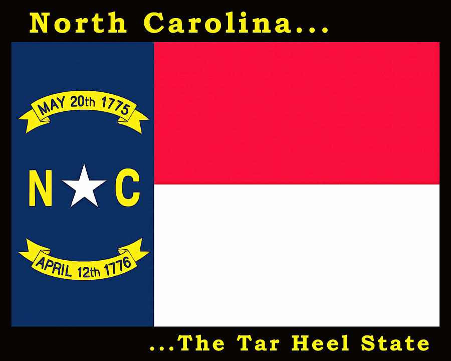 The State Flag of North Carolina Painting by Floyd Snyder