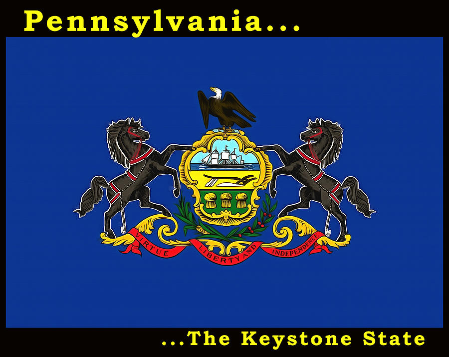 The State Flag of Pennsylvania Painting by Floyd Snyder